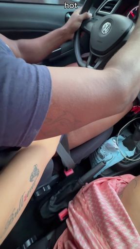 That Sneaky Uber Driver Jerked Me off Until I Came.