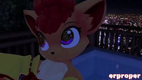 Vrchat vulpix cuckhold with an umbreon and a furry