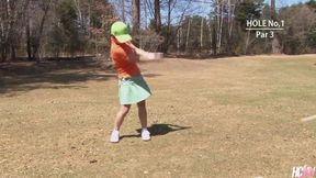 Japanese Golfer Nana Kunimi Takes It In