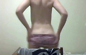 Cute blonde shows her tits on cam
