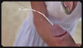 Busty MILF Jane R Public Handjob & Cumshot POV