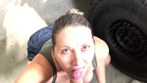 madisin lee milf blowjob facial in i love the smell of diesel