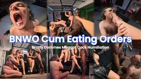 BNWO Cum Eating Orders - Bratty Dommes Maggot Cock Humiliation - Ft Katlyn Moree, Honey Hudson & Elitefeetstreet -1080p