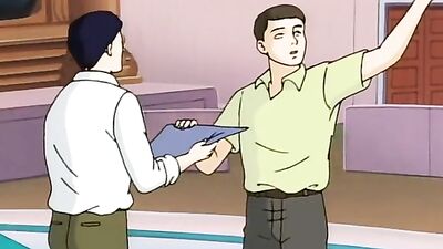 Hot hentai cartoon with muscular Japanese girls in beauty pageant