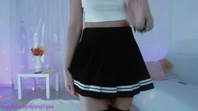Hand under my skirt