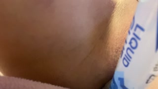 Glue stick fuck while panties on