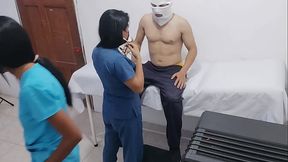 Slutty nurses persuade a patient to have sex in the hospital. Episode one