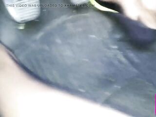 Carnal Driving in Black Suede Pumps with Thin Metal High Heels