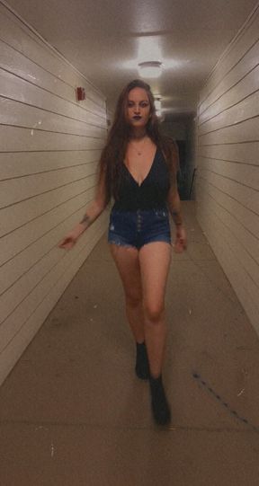 Strutting Down The Hall!