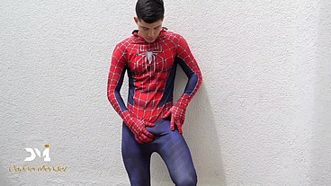 Spiderman Masturbating - Big Cum Release - Danner Mendez