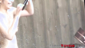 Japanese lesbos rubbing their cunts while watched