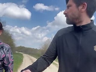 MILF Anal in the Woods - Risky Outdoor Creampie with Horny Mature Slut