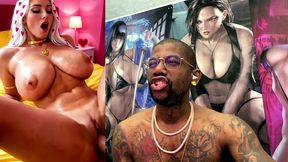 big breast valentine slut getting her tight bald pussy hole fucked, ai generated