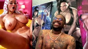 big breast valentine slut getting her tight bald pussy hole fucked, ai generated
