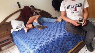 Video game afternoon and my friends end up fucking