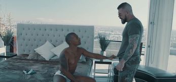 MaleNoir. - Bearded top butt fucks two hungry ho