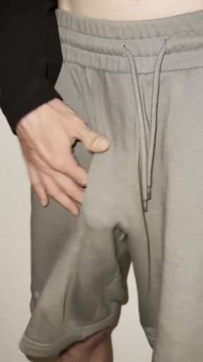 Man in grey sweatpants