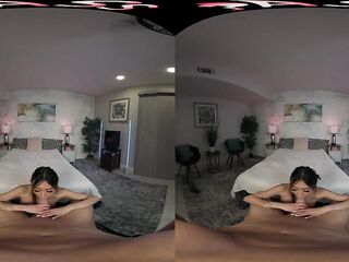 FuckPassVR - Nasty Oriental Jade Kimiko Sucks Ramrod Unfathomable & Rides to Trickling Cunt Creampie in Wild VR
