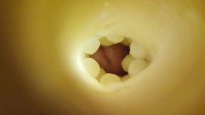 Fleshlight cum camera (POV, you're being bred)