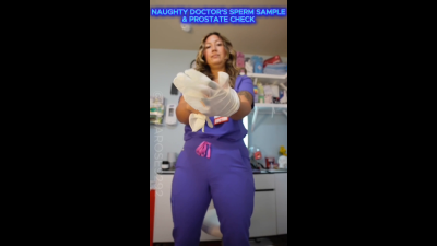 10 min POV you come in asking for assistance for a sperm sample but that is VERY against the rules to assist the patient, but Dr. Luna was very intrigued and turn on, so of course I offer to assist! And then I ask If I can check your prostate!