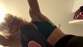 Sock and Foot Play - Floor POV