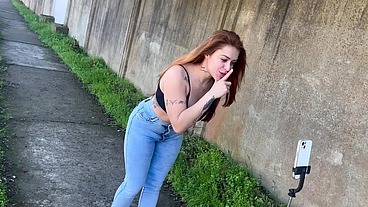Encontrei a Camila Vegas FARMANDO AURA, botei ela na chapa e fudi o cu COMPLETO