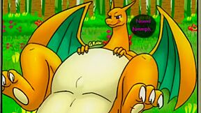 Huge Pokemon Chirizard Caught And Ate A Sexy Girl