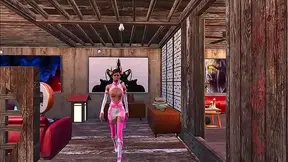 Brunette Babe Flaunts Busty Fallout 4 Cosplay in Steamy Anime Fantasy