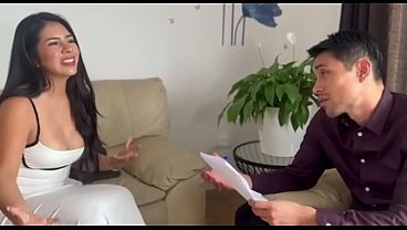 Latina secretary bounces on boss's big dick for a job