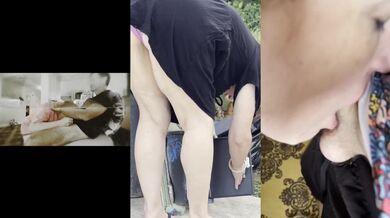 Bimbo Mother in law chokes on son in law’s truck sized cock gagging cumshot!