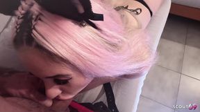 Old German Guy at No Condom POV Amateur Fuck with Dirty Girl When His Wife Is Away