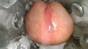 Masterbate use Flashlight pissy and Huge sparm Cum out