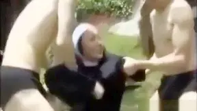 Naughty Nun Takes Japanese Lover Outdoors – Hot Steamy Fuck Exposed
