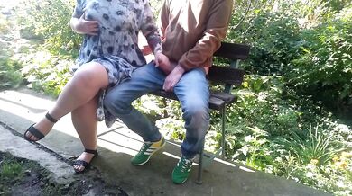Stepmom's big ass makes me cum in public