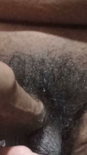 A young man is jerking his penis and releasing semen. He is doing it and is in pain.   Clip 1