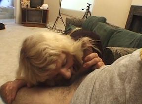 Mature transsexual with small tits gets her ass hole fucked hard