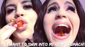 You Want To Swim Into My Oily Stomach! Ft Raquel Roper - HD MP4 1080p Format