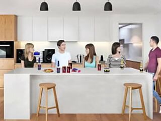 Poker of disrobes with my step cousins (Part 1)