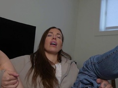 Cute brunette amateur babe sosha masturbating