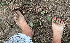 Dirty Feet in the Garden