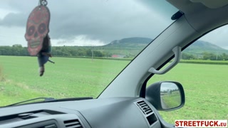 STREETFUCK INCREDIBLE SCREAMING  SHAKING ORGASMS - Michaela Isizzu  Cum Runs Down Her Face