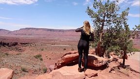 An Outdoor Encounter in Moab Cheetah Adora Rides Dick Outside Gives Blowjob Doggystyle Fucking PAWG BWC