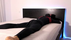 Horny Neoprene Puppy Humping and Teasing Himself
