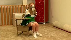 Cheerleader Roped And Humiliatingly Gagged