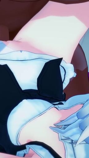 Koneko cant wait to taste a BBC - DXD NTR Madness Series   Clip 1