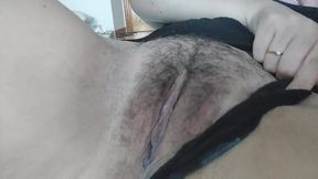 Hairy Latina Showing You Her Hairy Pussy and Hairy Legs