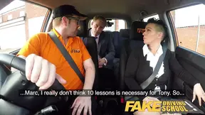 Hot Driving School Busty businesswoman Tory Candi Jackson