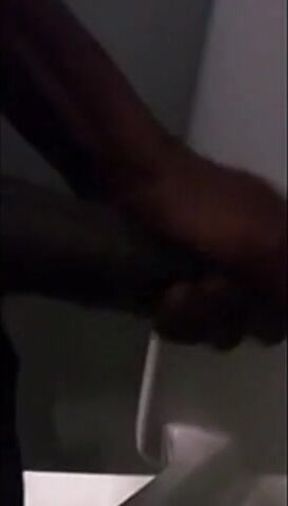 Big Black Cock Masturbation at Work
