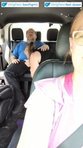 Cuckquean Chauffeur - Driving My Husband While He Fucks Another Girl In The Back