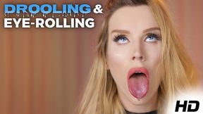 Drool & Eye Rolling With Ahegao Face